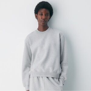 TNA Cozy Fleece Gray Sweatshirt